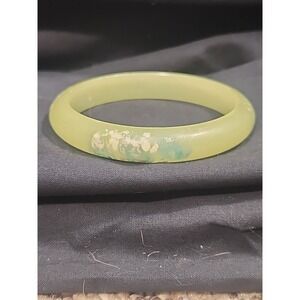 Green Painted Bangle Bracelet